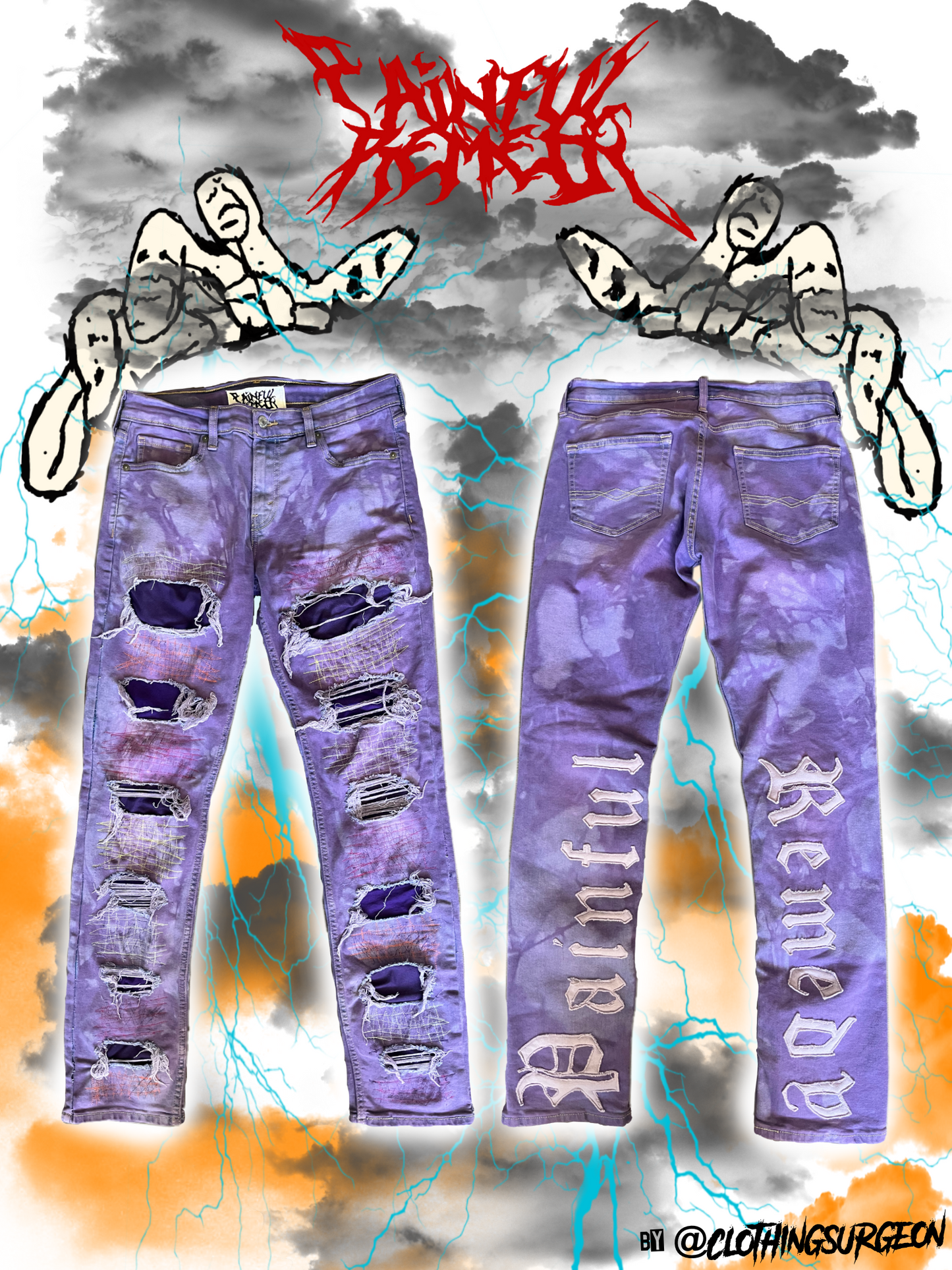 Amethyst Acid Denim
